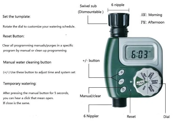 Automatic Smart Garden Digital Electronic Hose Water Timer