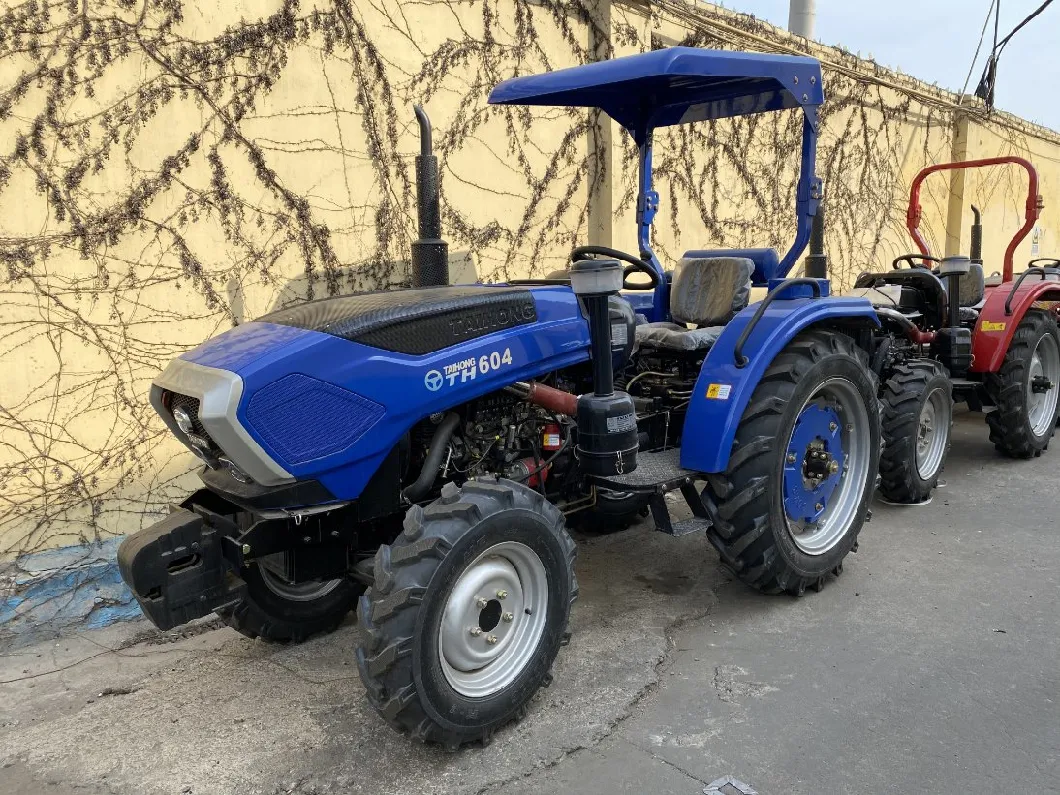 Agricultural Machine 4X4 Wheel 60HP Compact Mini Tractor Garden Farm Tractor with Accessories