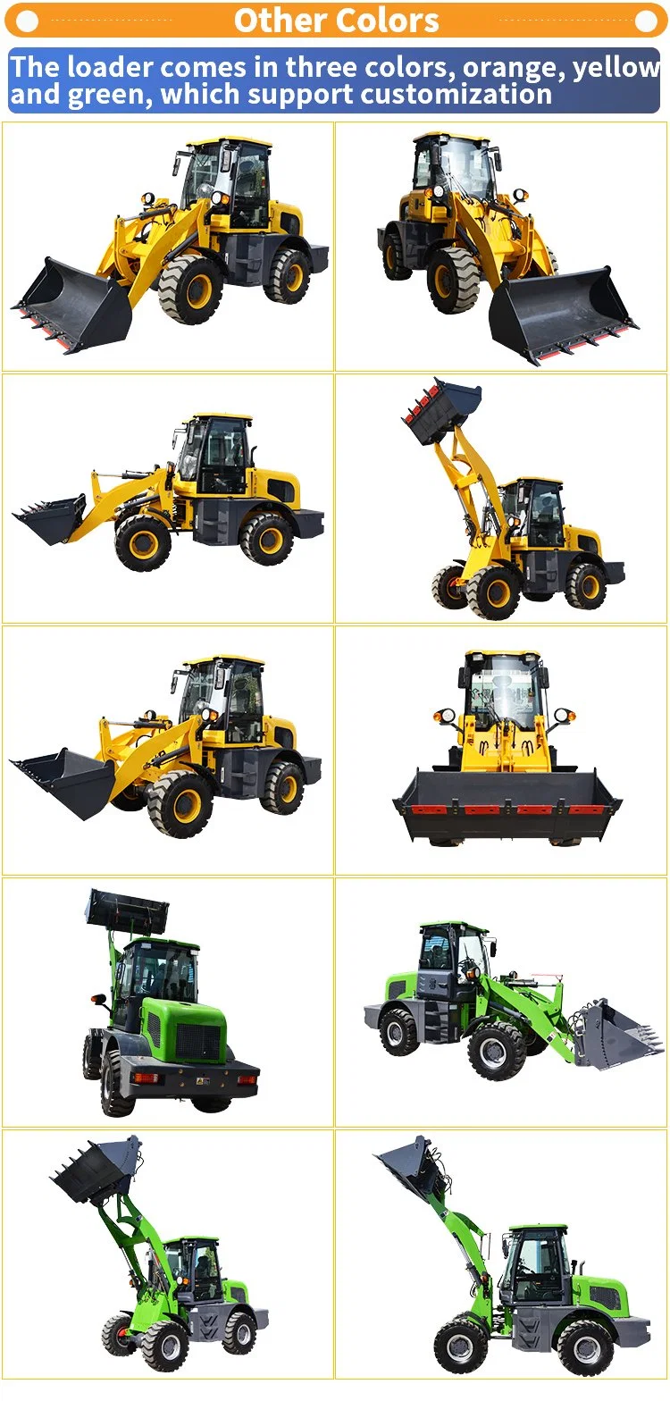 China TITAN Manufacturer CE Articulated 4WD Compact Small Farm Garden Front End Mini Wheel Loader 1.6 Ton with Multi Accessories